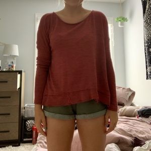 American Eagle Open Back Long Sleeve